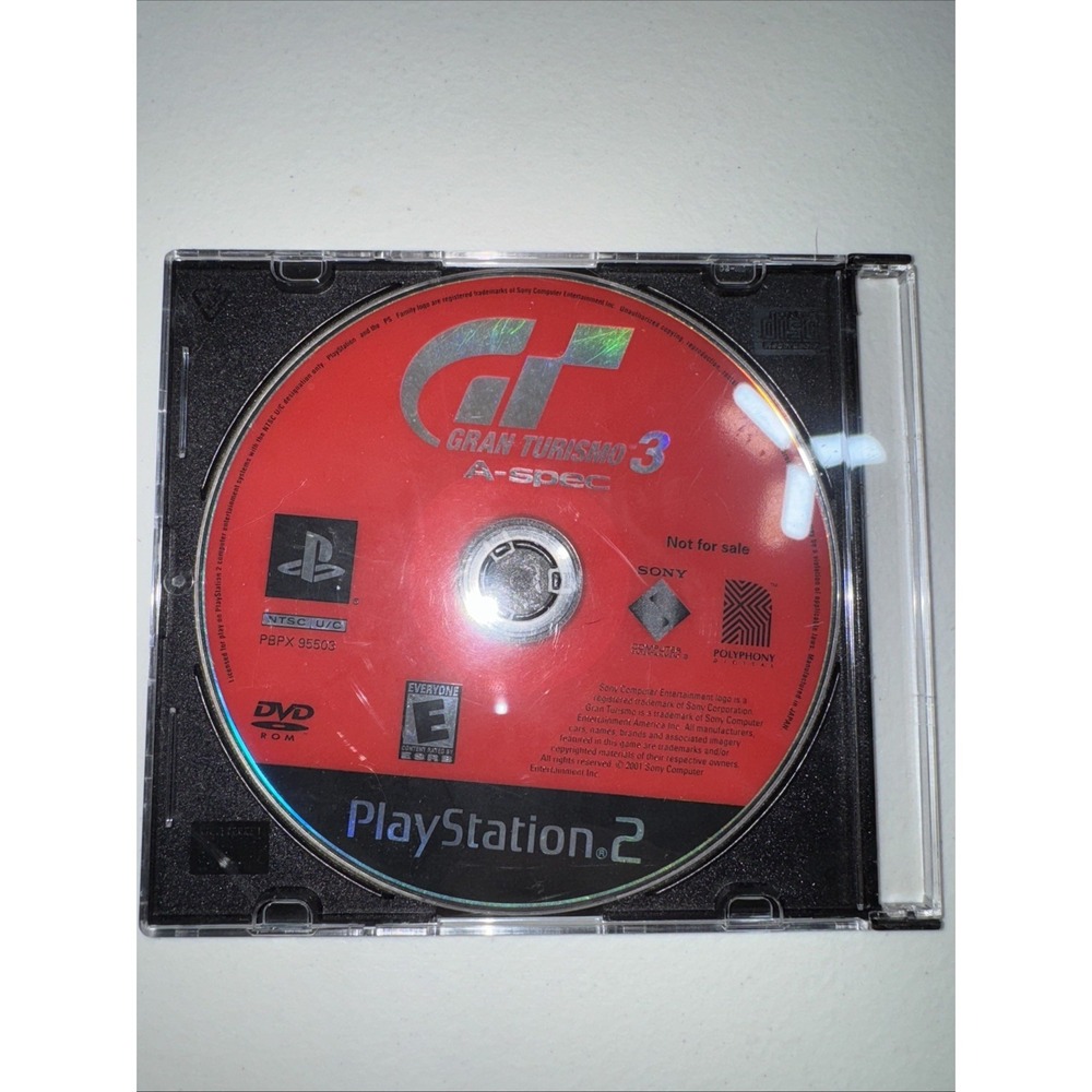 Gran Turismo 3 A-spec Greatest Hits PS2 Sony PlayStation 2 - Disc Only